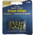 Lubrimatic 1/4" Grease Gun Fittings Straight Short Thread