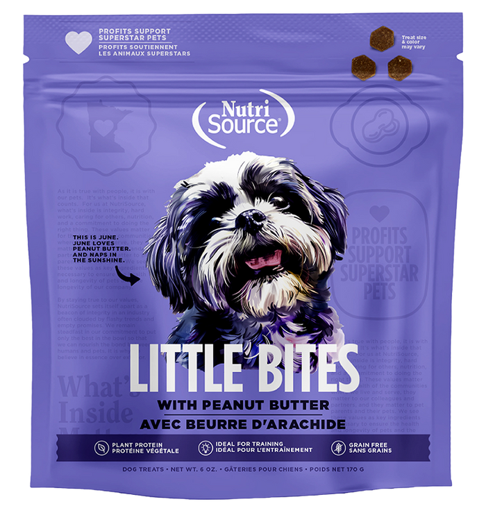 NutriSource Grain Free Peanut Butter Little Bites High-Quality Dog Training Treats