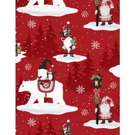 Scenic Gnomes Red- Snowy Gnomies