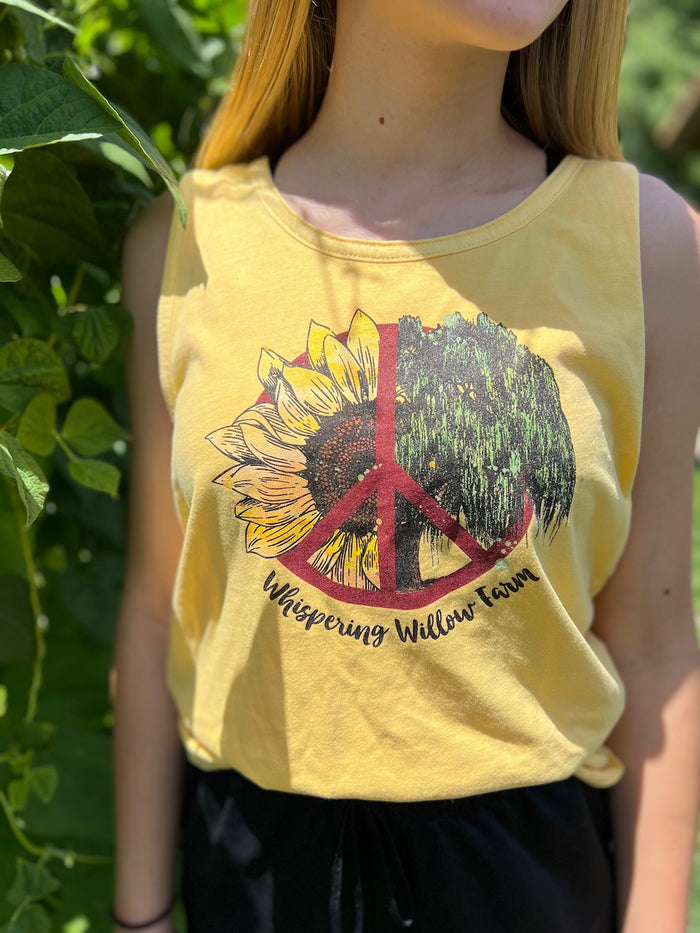 WWF - Sunflower/Willow Tank Top | Yellow